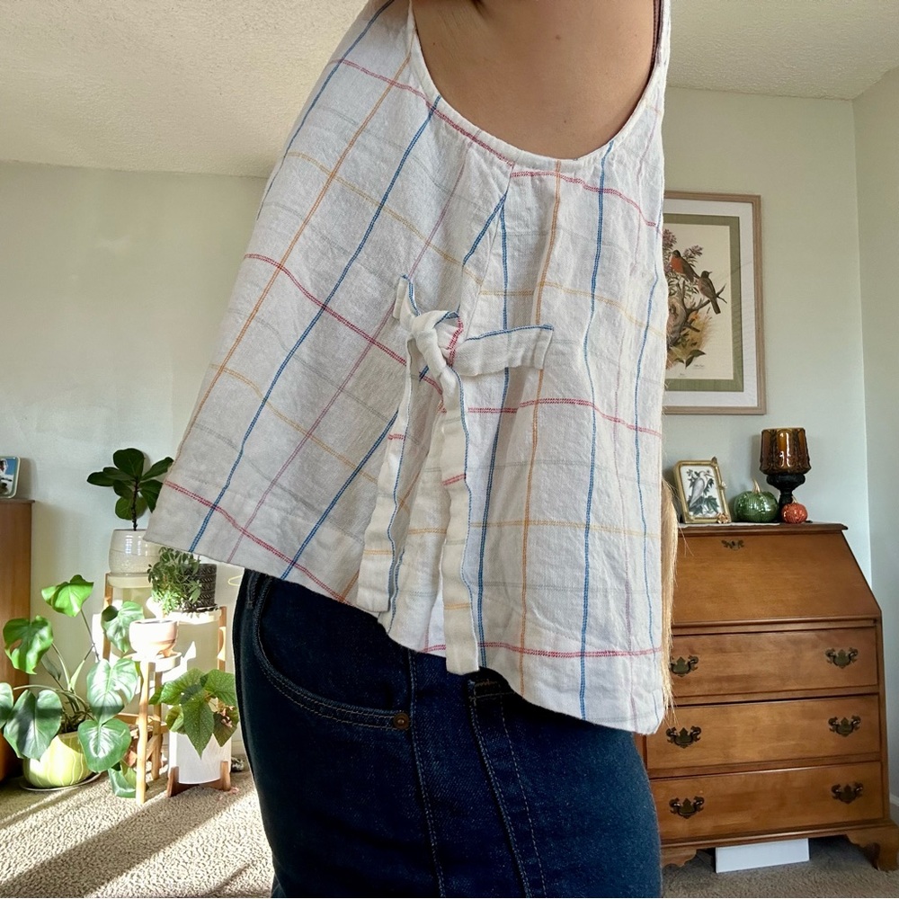 🌸Madewell Side Tie Top - Picture 2 of 8